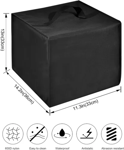 Vista 9 de Cubierta antipolvo para olla a presión eléctrica para freidora de aire Chefman TurboX 4 en 1, resistente al agua, funda de nailon impermeable