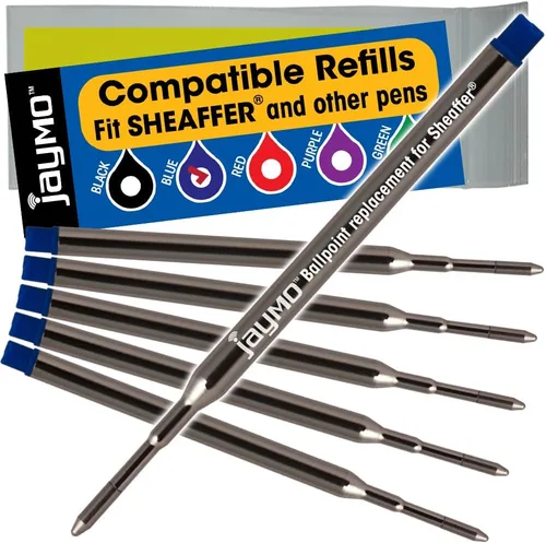 Vista 9 de Jaymo Repuesto para Sheaffer K 99335 - Medidas 3.75 in / 95 mm de largo - Recambio de bolígrafo - 12 negro