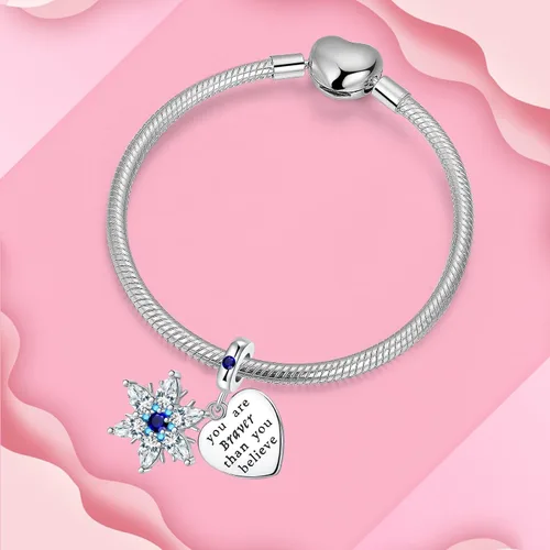 Vista 2 de Dije colgante de plata de ley 925 con forma de corazón y gato, para pulseras y collares, joyería de regalo para mujeres, niñas, familiares y amigas