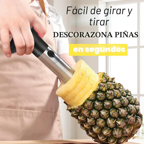Vista 4 de Descorazonador de piña, [mejorado, reforzado, cuchilla más gruesa] Descorazonador de piña premium Newness (negro)