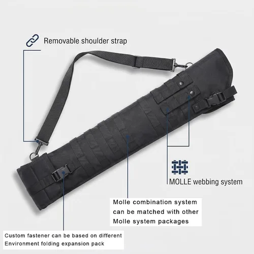 Vista 4 de Funda táctica para rifle de escopeta de 34 pulgadas