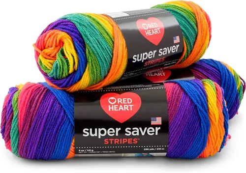 Vista 17 de RED HEART Paquete de 3 hilos Super Saver, ARAN paquete de 3