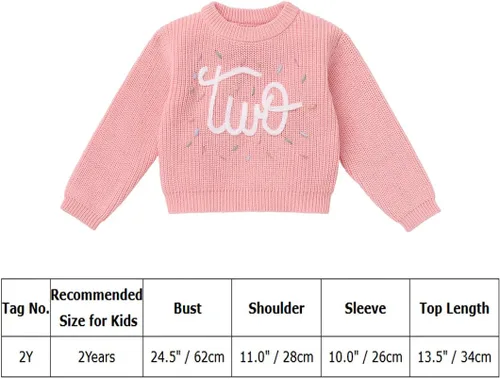 Vista 7 de IDOPIP Traje de primer cumpleaños para niñas pequeñas, suéter de punto con bordado bohemio, ropa de otoño e invierno
