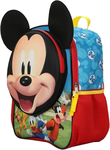 Vista 3 de Mickey Mouse Preescolar Big Mickey Face - Mochila infantil de 14 pulgadas, Multi colorido