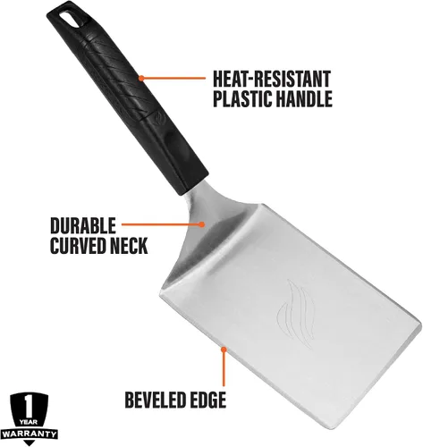 Vista 4 de Blackstone® Espátula de plancha para hamburguesas - Acero inoxidable
