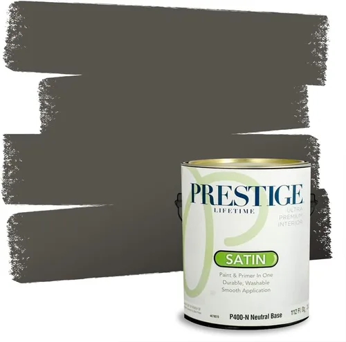 Vista 186 de PRESTIGE Paints - Pintura interior e imprimación en uno, 1 galón, cáscara de huevo, pimienta envejecida