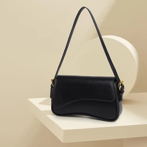 Vista 2 de Bolso tote de piel sintética para mujer con 2 correas extraíbles y cierre de cremallera