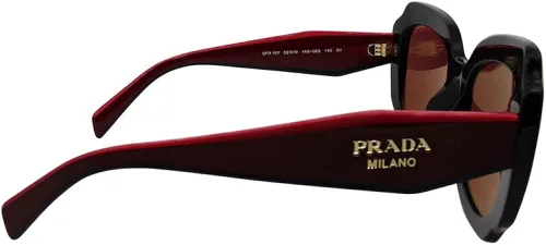 Vista 3 de Prada PR 16YS 1AB06Q - Lentes de sol irregulares de plástico negro