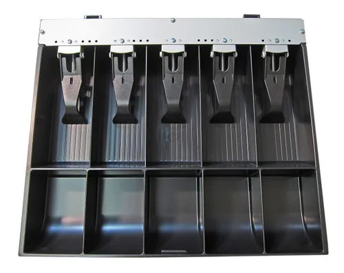 Vista 4 de APG Cash Drawer VP101-BL1616 Vasario Series - Cajón manual para efectivo, color negro