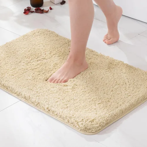 Vista 43 de MIULEE Alfombras de baño negras, suaves y pequeñas, absorbentes, antideslizantes, de secado rápido, esponjosas, para baño, bañera y duchas, lavables