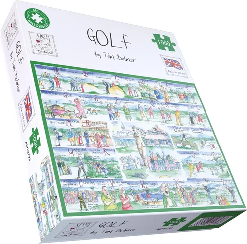Vista 3 de All Jigsaw Puzzles Rompecabezas de 1000 piezas del alfabeto de golf para adultos por Tim Bulmer