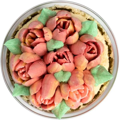 Vista 6 de Restaurantware Pastry Tek - Punta de tubería rusa, 1 punta para decoración de pastel de rosas, punta de decoración de acero inoxidable #9 resistente