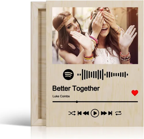 Vista 9 de Regalos de cumpleaños de mejor amiga para mujeres, regalos personalizados para mejor amiga hermana, impresiones de madera personalizadas con fotos