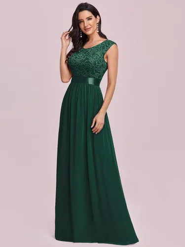 Vista 3 de Ever-Pretty Vestidos de dama de honor fruncidos con cintura imperio para mujer 0646