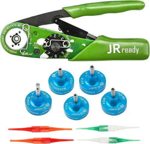 Vista 3 de JRready Posicionador K13-1 para herramienta de crimpado coaxial AS22520/2-01 Contactos de crimpado Pin #20 M39029/64-369,63-928, Soc #20