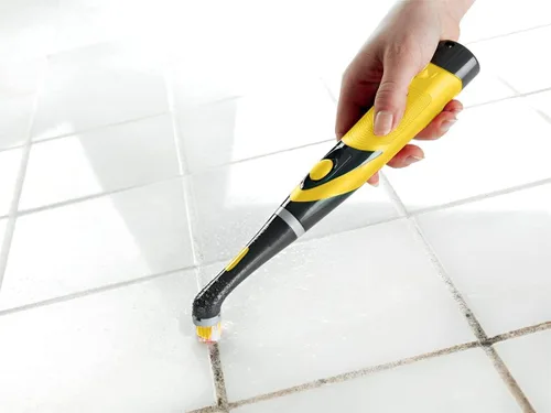 Vista 4 de Cepillo de limpieza electrónica para el hogar con 4 cabezales de cepillo para limpieza de cocina y hogar