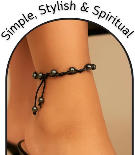 Vista 58 de Amazing Gemstone Crystal Anklet Ankle Bracelets for Women - Waterproof Beaded Healing Crystal Anklets, Plus Size Chakra Gemstone Bead Anklet