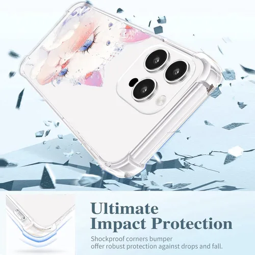 Vista 8 de Roemary Buffertech - Funda estética de gato para iPhone 13 con diseño de gatito, patrón estético rosa con protector de pantalla