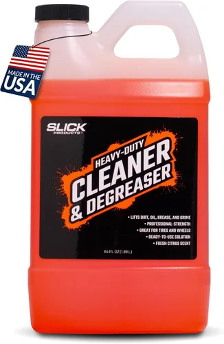 Vista 12 de Slick Products Limpiador y desengrasante de alta resistencia, fórmula cítrica de fuerza profesional para neumáticos, ruedas, motores, cadenas