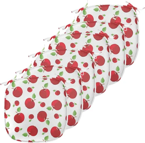 Vista 191 de Ambesonne Flamingo - Cojín de asiento para silla, diseño de fantasía exótica con elementos de vida silvestre hawaiana en colores pastel, acolchado