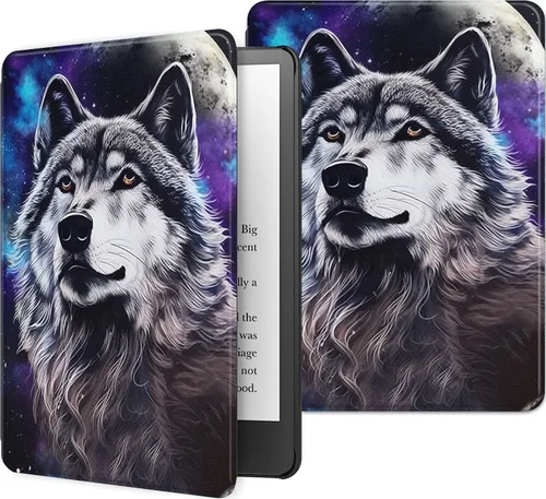 Vista 38 de Funda para Kindle básico de 6 pulgadas (11.ª generación), múltiples ángulos, piel sintética, delgada, con función de encendido y apagado automático