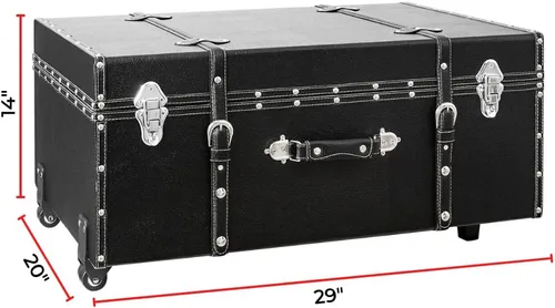 Vista 5 de DormCo Texture Brand Trunk - Negro - Grande