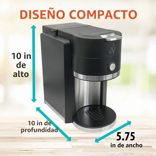 Vista 6 de Café Valet Barista - Cafetera de una sola porción, compatible con cápsulas de café K-Cup, diseño compacto Compatible con cápsulas de café K-Cup