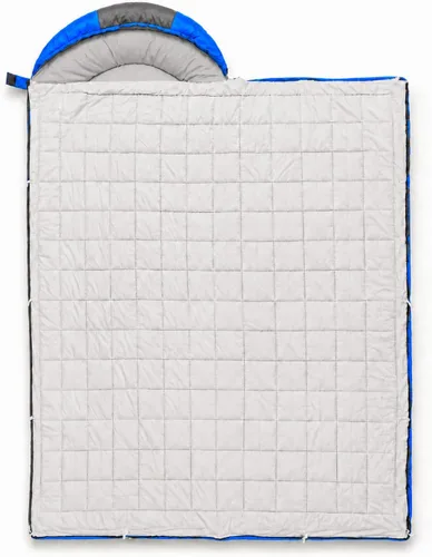 Vista 11 de MalloMe Sacos de dormir para adultos en clima frío y cálido – Saco de dormir para niños, niñas, niños – Accesorios ligeros esenciales de camping