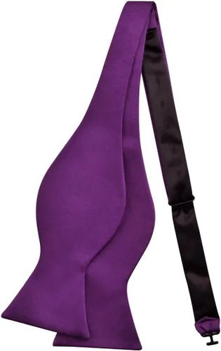 Vista 3 de Alizeal Pajarita tejida jacquard para hombre con lazo sólido para esmoquin