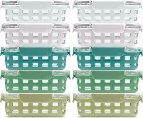 Vista 24 de Ello Duraglass Refresh - Recipientes de preparación de comidas de 3.4 tazas