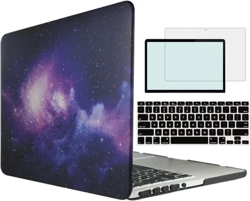 Vista 37 de Funda compatible con MacBook Pro de 13 pulgadas con CD-ROM modelo A1278 versión 2008-2012, carcasa rígida 4 en 1 de plástico a presión con protector
