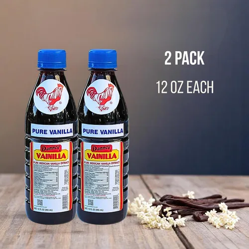 Vista 2 de Danncy Vanilla Dark 12 fl oz (12.0 fl oz) Paquete de 2 – Auténtico sabor a vainilla mexicana