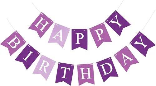 Vista 12 de Cartel azul de feliz cumpleaños, pancarta de feliz cumpleaños, guirnalda para baby shower, revelación de género, suministros de fiesta para niños
