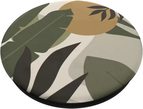 Vista 2 de Botánico Bohemio Floral Boho Flor Estética Hojas PopSockets PopSockets intercambiables PopGrip