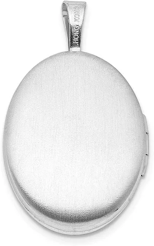 Vista 4 de Auriga Fine Jewelry Colgante y dije ovalado de plata de ley 925 con diamantes rodiados en forma de estrella (L-0.972in, W-0.589in), regalo