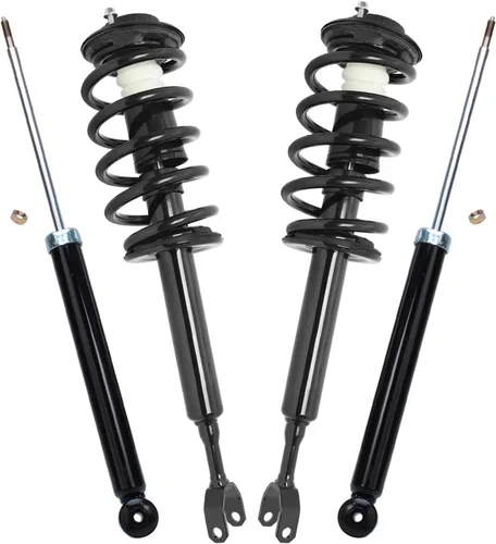 Vista 157 de Detroit Axle - Puntales y Amortiguadores para Chevy Traverse Buick Enclave GMC Acadia Saturn Outlook 2007-2012, 2 puntales delanteros con resorte
