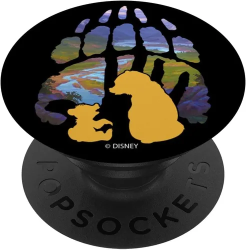 Vista 6 de Disney Brother Bear Kenai y Koda Silueta con Paw PopSockets MagSafe PopGrip para iPhone