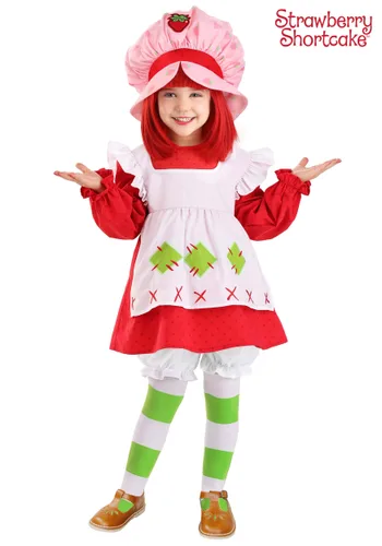 Vista 5 de Disfraz Retro de Strawberry Shortcake para Niña Pequeña Multicolor