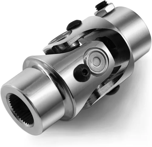 Vista 8 de 3/4" 36 Estrías X 3/4" DD Eje de Dirección Junta U Junta Universal Simple Acoplamiento (Negro, 3-1/4" de Longitud)