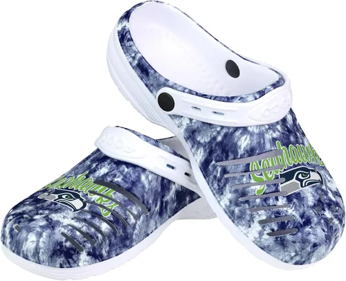 Vista 14 de FOCO NFL Womens NFL Team Logo Cloudie Garden Water Sandals Shoes Slipper Clogs with Strap