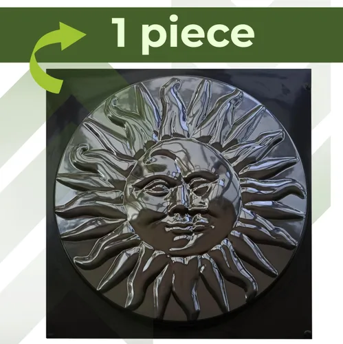Vista 3 de Sun Moon Garden Stone Stepping Mold Pathmaker Molde de hormigón - Adoquines de hormigón prefabricados de piedra de sol