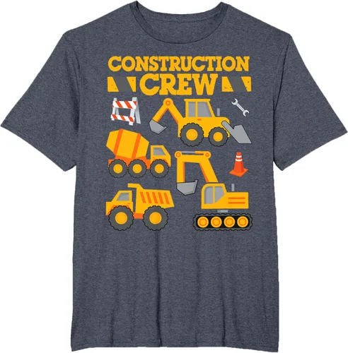 Vista 74 de Construction Crew Worker Excavator - Camiseta para niños y niñas Negro
