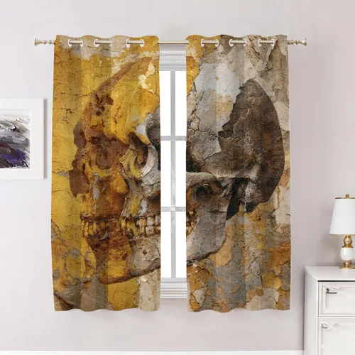Vista 123 de Maritime Ocean Blackout Tier Curtains, Anchors Nautical Art Half Window Drapes for Kitchen with Rod Pocket,Room Darkening 2 Pack 26X24 Inches