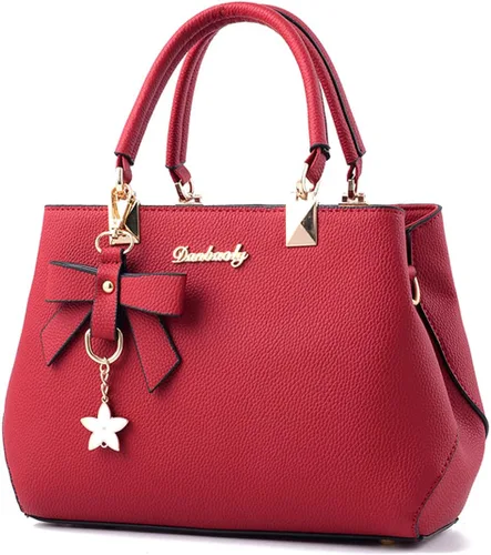 Vista 16 de Dreubea - Bolsa para mujer para usar al hombro, cruzada o como bolsa de mano, de piel sintética