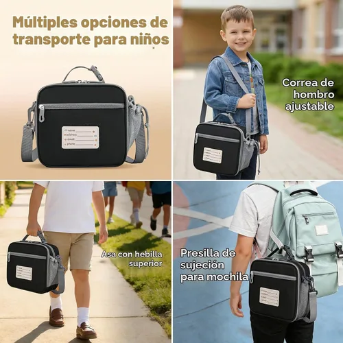 Vista 7 de Itslife Caja Bento para niños, contenedor de comida aislado, lonchera para niños, termo de 7 onzas para comida caliente, botella de agua térmica