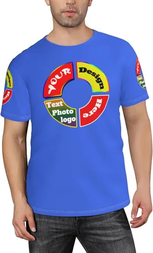 Vista 3 de Camiseta personalizada,Camisetas personalizadas,Camiseta unisex Imprime tu logotipo en la camisa,Personaliza tus propias camisetas Foto