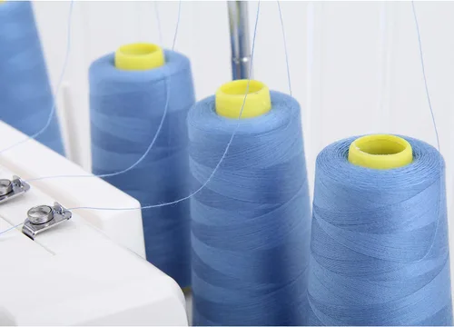 Vista 3 de Threadart Hilo Serger - Costura Poliéster - 2750 Yard Cono 40/2 - Aguamarina Polyester serger thread for overlock sewing, seams and garment