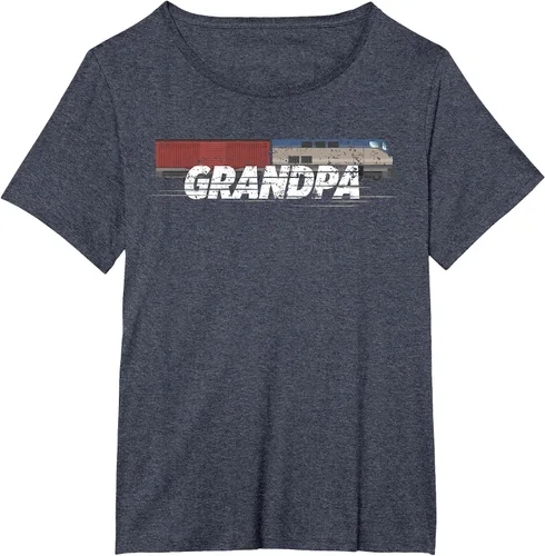 Vista 68 de RC Model Train Shirt Grandpa Train Boxcar HO Scale T-Shirt Negro