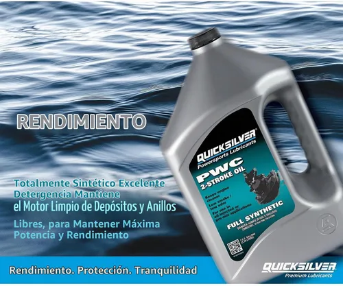 Vista 2 de Quicksilver Aceite de motor marino PWC de 2 tiempos completamente sintético