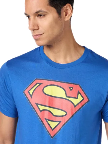 Vista 3 de DC Comics - playera de Superman de manga corta para hombres
